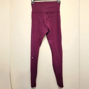Lululemon Maroon full length leggings